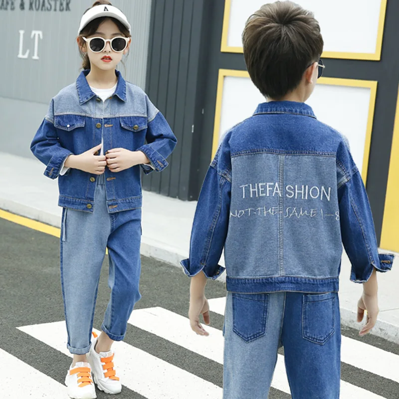 Boys' and girls' spring and autumn suit 2021 new fashion clothes boys' handsome children's wear two piece denim
Boys' and girls' spring and autumn suit 2021 new fashion clothes boys' handsome children's wear two piece denim