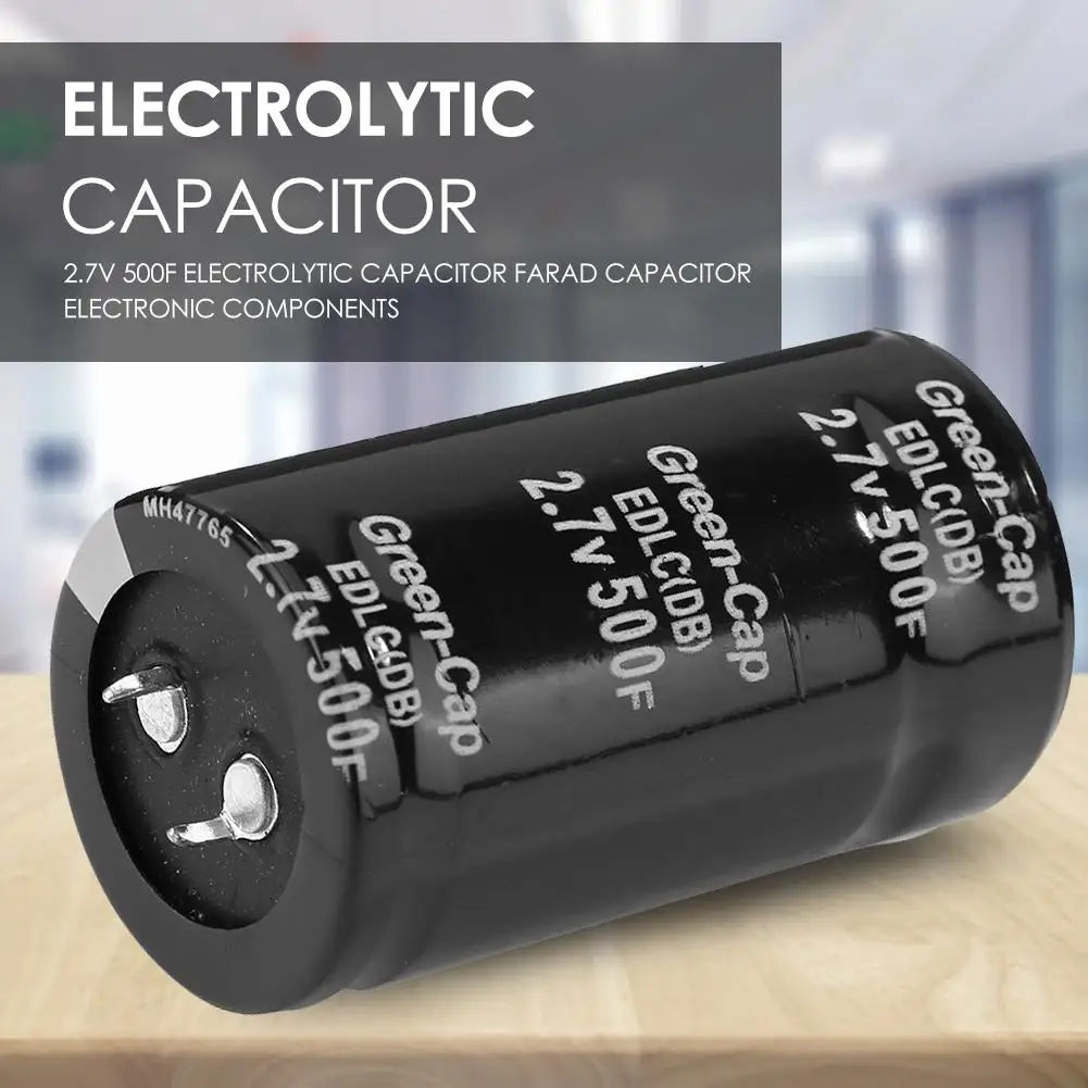 2.7V 500F Electrolytic Capacitor Delicate Metal Farad Capacitor for Automobiles Circuits Necessary Automotive Circuit Gadgets
2.7V 500F Electrolytic Capacitor Delicate Metal Farad Capacitor for Automobiles Circuits Necessary Automotive Circuit Gadgets