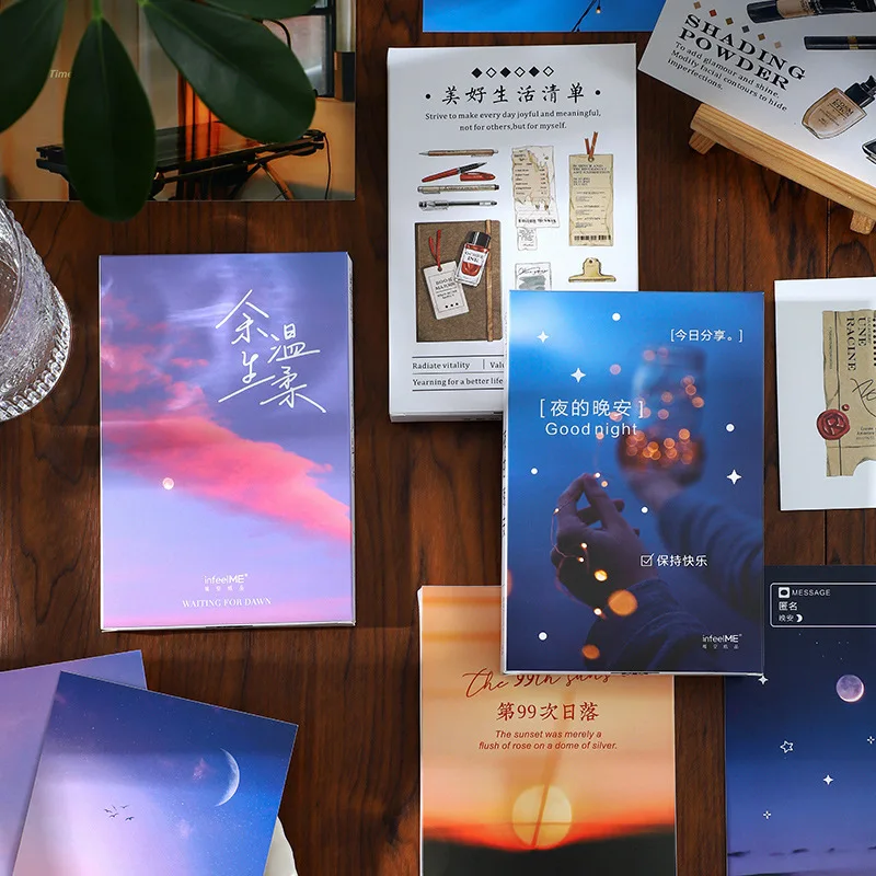 30 Pcs/Set Warm Sky Series Postcard INS Style Creative Greeting Blessing Cards Message Card DIY Journal Decoration
30 Pcs/Set Warm Sky Series Postcard INS Style Creative Greeting Blessing Cards Message Card DIY Journal Decoration