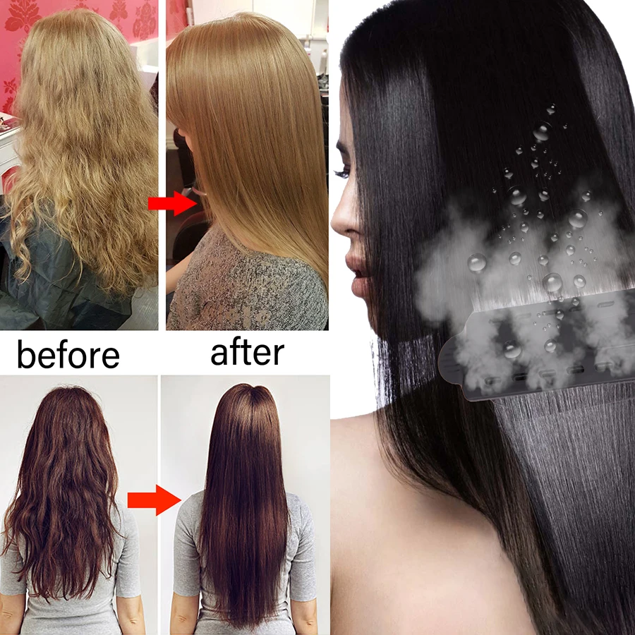 Hair straightener brush Professional steam styler mini Electric comb steamod straightening heating haircomb heated for women
Hair straightener brush Professional steam styler mini Electric comb steamod straightening heating haircomb heated for women