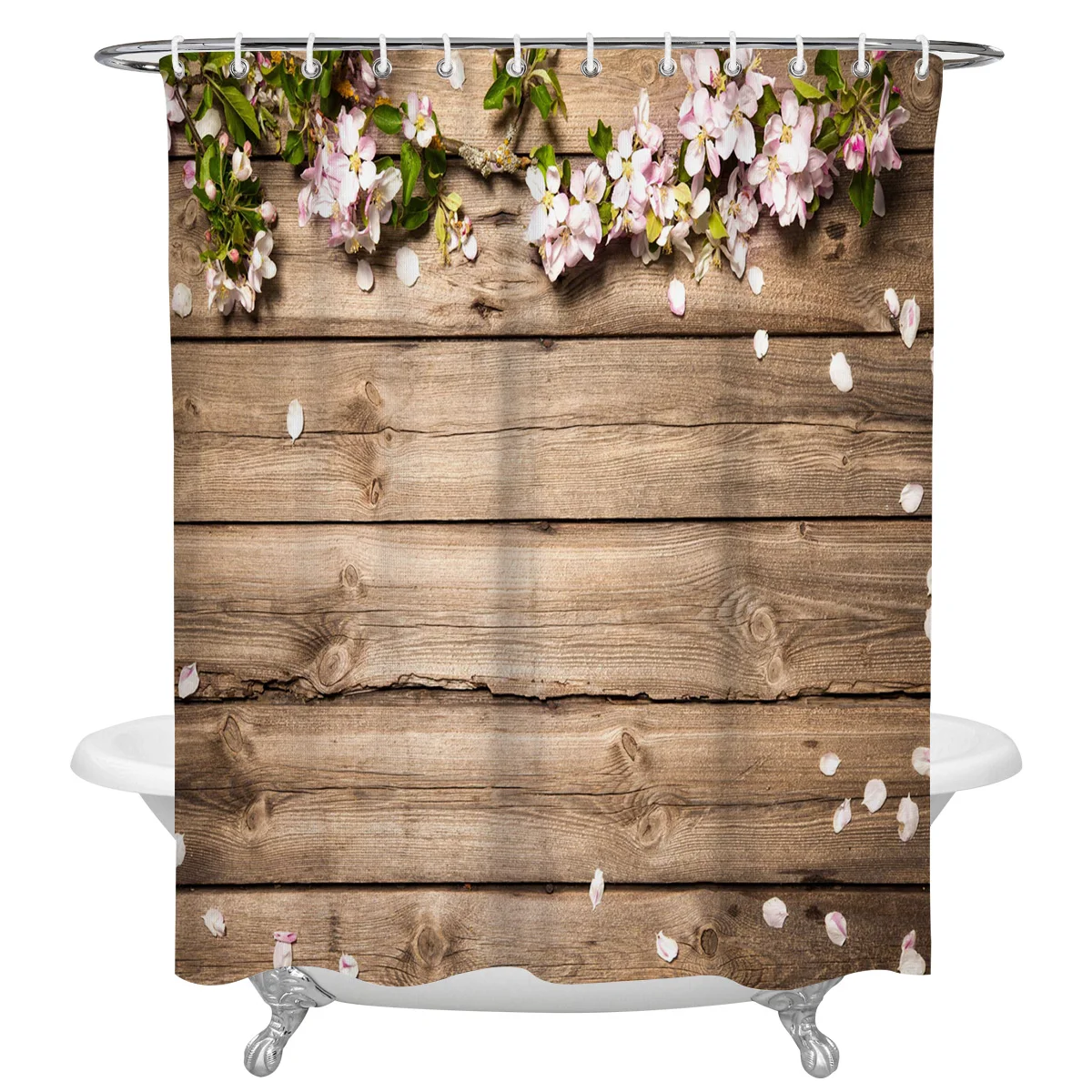 Wooden Board Flower Leaves Shower Curtains Bathroom Curtain with Hooks Decor Waterproof Polyester Bath Shower Curtain
Wooden Board Flower Leaves Shower Curtains Bathroom Curtain with Hooks Decor Waterproof Polyester Bath Shower Curtain