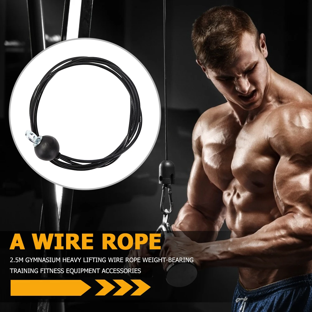 Gym Cable Wire Rope Heavy Duty Cable Fitness Pulley Strength Training Equipment for Working-out Comfortable Decoration
Gym Cable Wire Rope Heavy Duty Cable Fitness Pulley Strength Training Equipment for Working-out Comfortable Decoration