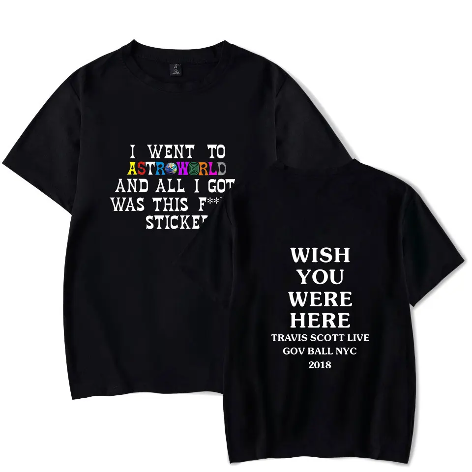 ASTROWORLD Print T-Shirts Men/Women Casual O-Neck Fashion T Shirt Summer Short Sleeve Hip Hop Clothing
ASTROWORLD Print T-Shirts Men/Women Casual O-Neck Fashion T Shirt Summer Short Sleeve Hip Hop Clothing