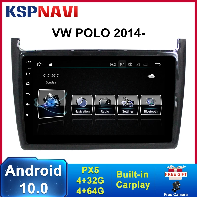 Android 10.0 Car Multimedia Radio ROM 64G for VW Polo 2014- Vehicle Stereo GPS Navigation Carplay Player Audio
Android 10.0 Car Multimedia Radio ROM 64G for VW Polo 2014- Vehicle Stereo GPS Navigation Carplay Player Audio