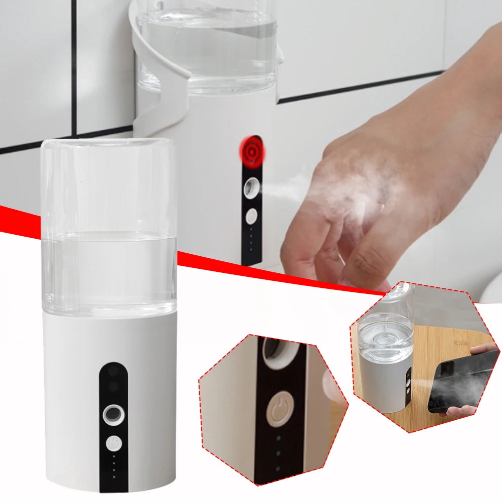 USB 320ml Touchless Automatic Soap Dispenser IR Sensor Mist Spray Automatic Induction Disposable Alcohol Spray Sterilizer Drops
USB 320ml Touchless Automatic Soap Dispenser IR Sensor Mist Spray Automatic Induction Disposable Alcohol Spray Sterilizer Drops