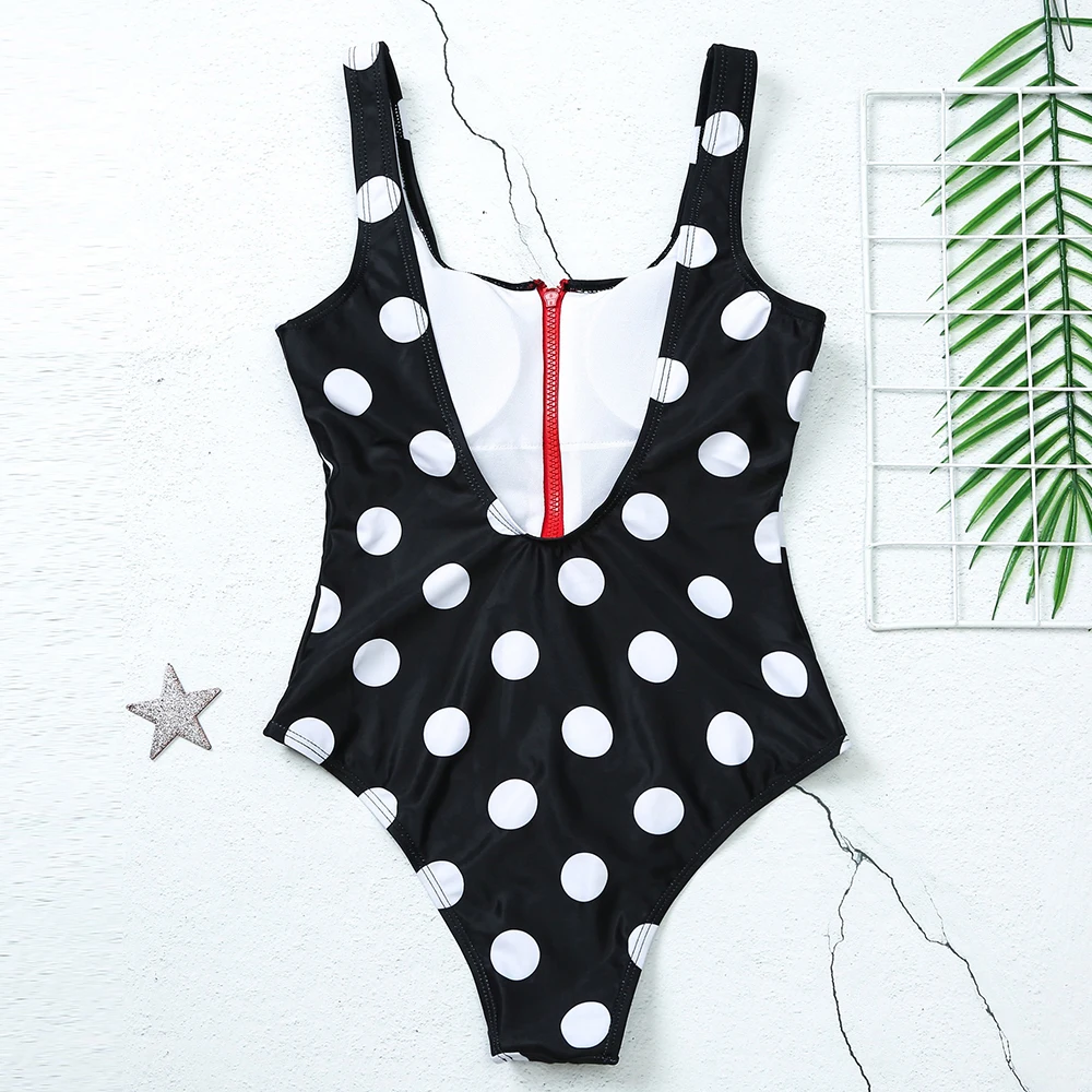 Summer Zipper One Piece Swimsuit for Women Dot Leaves Printed Swimwear Push up Backless Monokini Beach Bathing Suit Bodysuit XL
Summer Zipper One Piece Swimsuit for Women Dot Leaves Printed Swimwear Push up Backless Monokini Beach Bathing Suit Bodysuit XL