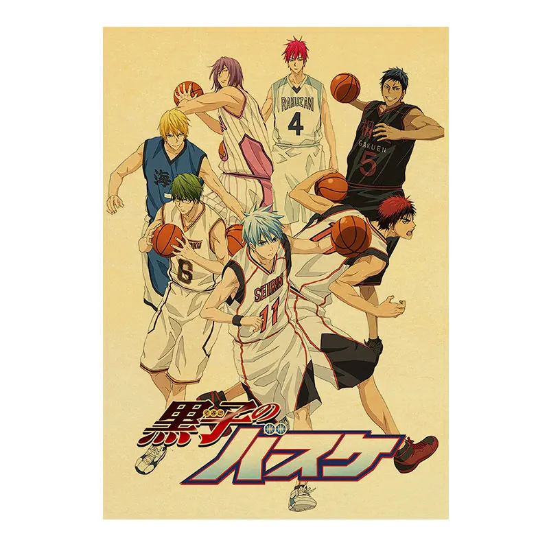 Retro Kuroko Basketball Anime Posters Classic Japanese Animation Figure HD Canvas Painting Bedroom Decoration Wall Art Pictures
Retro Kuroko Basketball Anime Posters Classic Japanese Animation Figure HD Canvas Painting Bedroom Decoration Wall Art Pictures