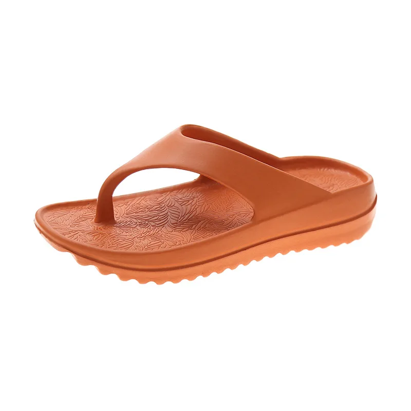 New Flip-Flops Women's Outdoor Wear Summer Fashion Thick Bottom Non-Slip Couple Seaside Beach Soft Bottom Flip-Flops Men A834