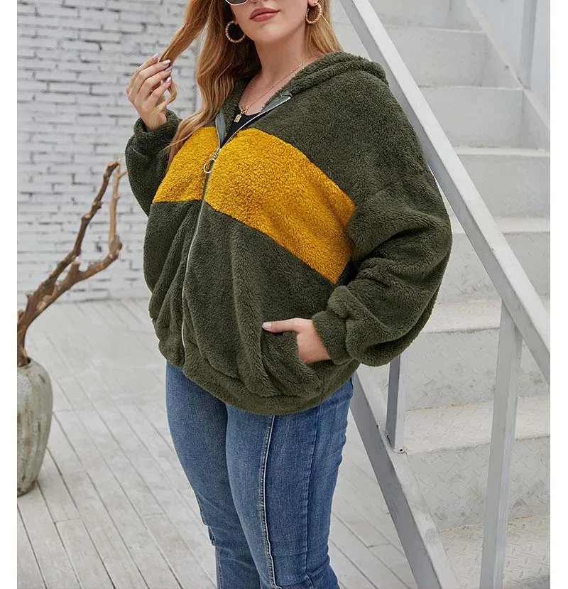 Teddy Coat Women Plus Size 2020 Autumn Winter Faux Fur Coat Female Plush Teddy Jacket Ladies Oversized Coats 4XL Warm Zipper
Teddy Coat Women Plus Size 2020 Autumn Winter Faux Fur Coat Female Plush Teddy Jacket Ladies Oversized Coats 4XL Warm Zipper