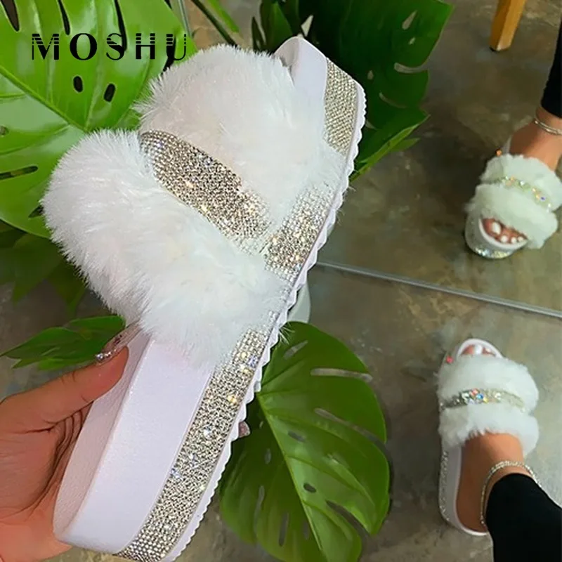 Fur Slippers Women 2021 Fashion Summer Fur Slides For Woman Rhinestone Sandals Fluffy Female Shoes Glitter Indoor Diamond Shoes
Fur Slippers Women 2021 Fashion Summer Fur Slides For Woman Rhinestone Sandals Fluffy Female Shoes Glitter Indoor Diamond Shoes