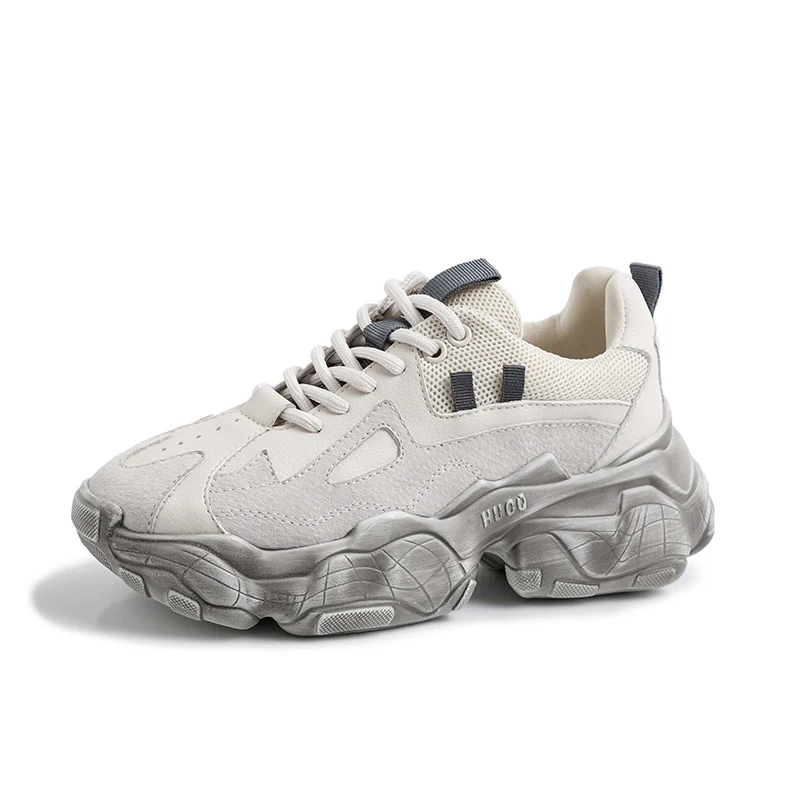 Casual Cow Leather Running Shoes Outdoor Sports Shoes Breathable Mesh Comfort Platform Sneakers Women Vulcanized Shoes
Casual Cow Leather Running Shoes Outdoor Sports Shoes Breathable Mesh Comfort Platform Sneakers Women Vulcanized Shoes
