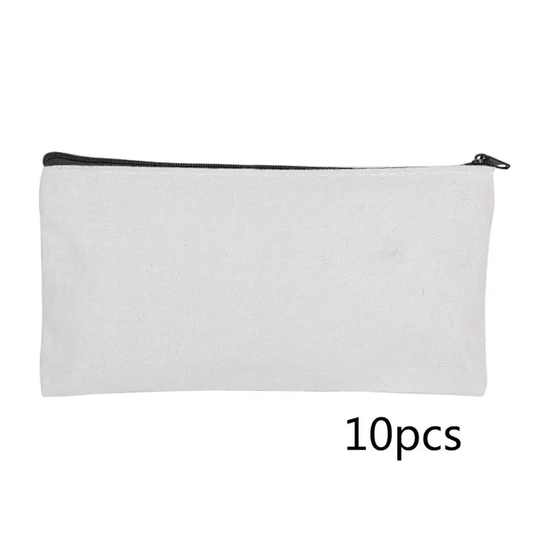 H05B 10Pcs DIY Craft Blank Bag Canvas Makeup Pencil Pouch Multipurpose Pencil Case Cosmetic Bag
H05B 10Pcs DIY Craft Blank Bag Canvas Makeup Pencil Pouch Multipurpose Pencil Case Cosmetic Bag