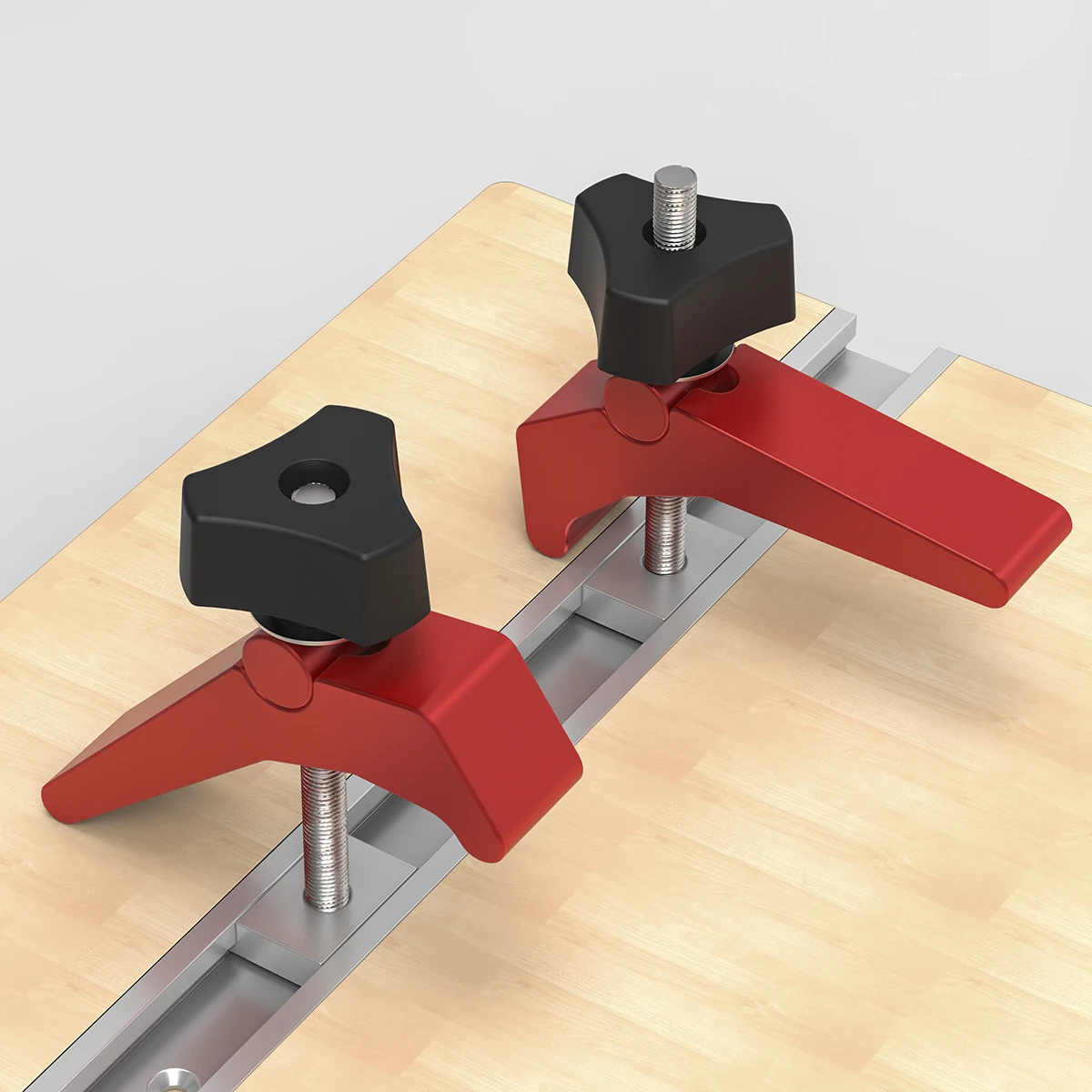 HONGDUI Red Quick Acting Hold Down Clamp Aluminum Alloy 30 45 T-Slot T-Track Clamp Set Woodworking Tool for Woodworking Table
HONGDUI Red Quick Acting Hold Down Clamp Aluminum Alloy 30 45 T-Slot T-Track Clamp Set Woodworking Tool for Woodworking Table