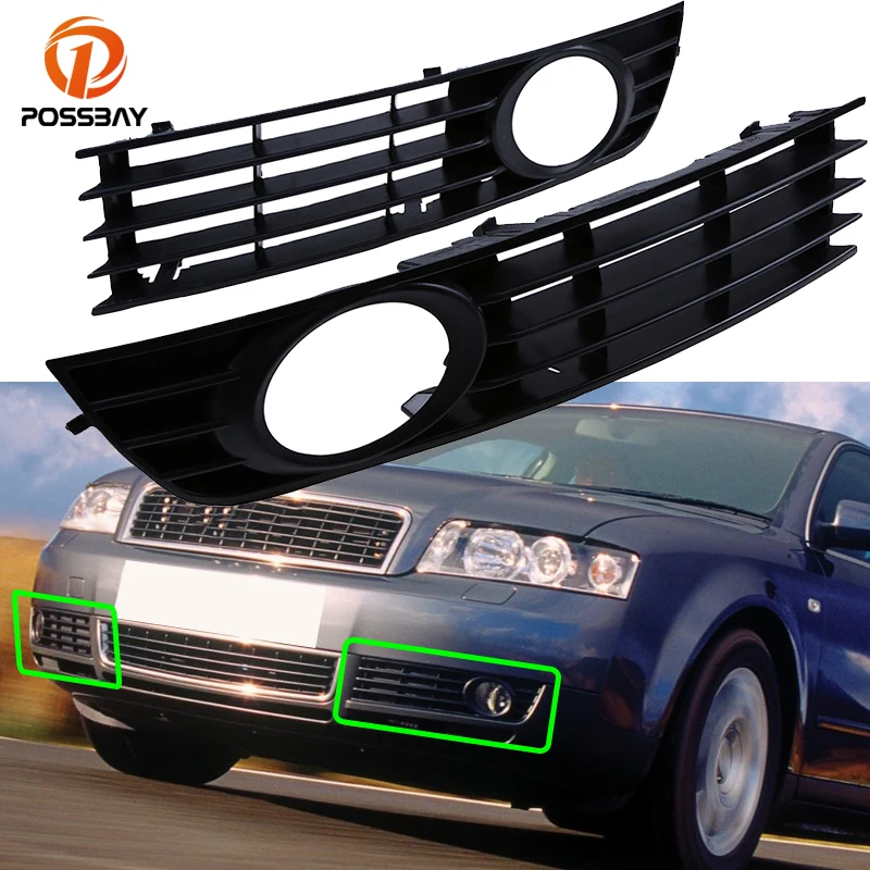 POSSBAY Pair Car Front Lower Bumper Fog Lights Racing Grills Fit for Audi A4 1.8L L4 3.0L V6 Sedan 2002 2003 2004 Exterior Parts
POSSBAY Pair Car Front Lower Bumper Fog Lights Racing Grills Fit for Audi A4 1.8L L4 3.0L V6 Sedan 2002 2003 2004 Exterior Parts