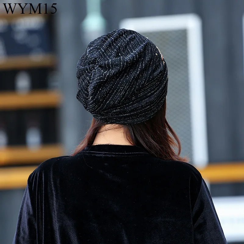 Women Cotton Beanie Lace Breathable Cap Surface diamonds Autumn Winter Hat Soft Double Layer Casual Cap Lace Headscarf Bonnet
Women Cotton Beanie Lace Breathable Cap Surface diamonds Autumn Winter Hat Soft Double Layer Casual Cap Lace Headscarf Bonnet