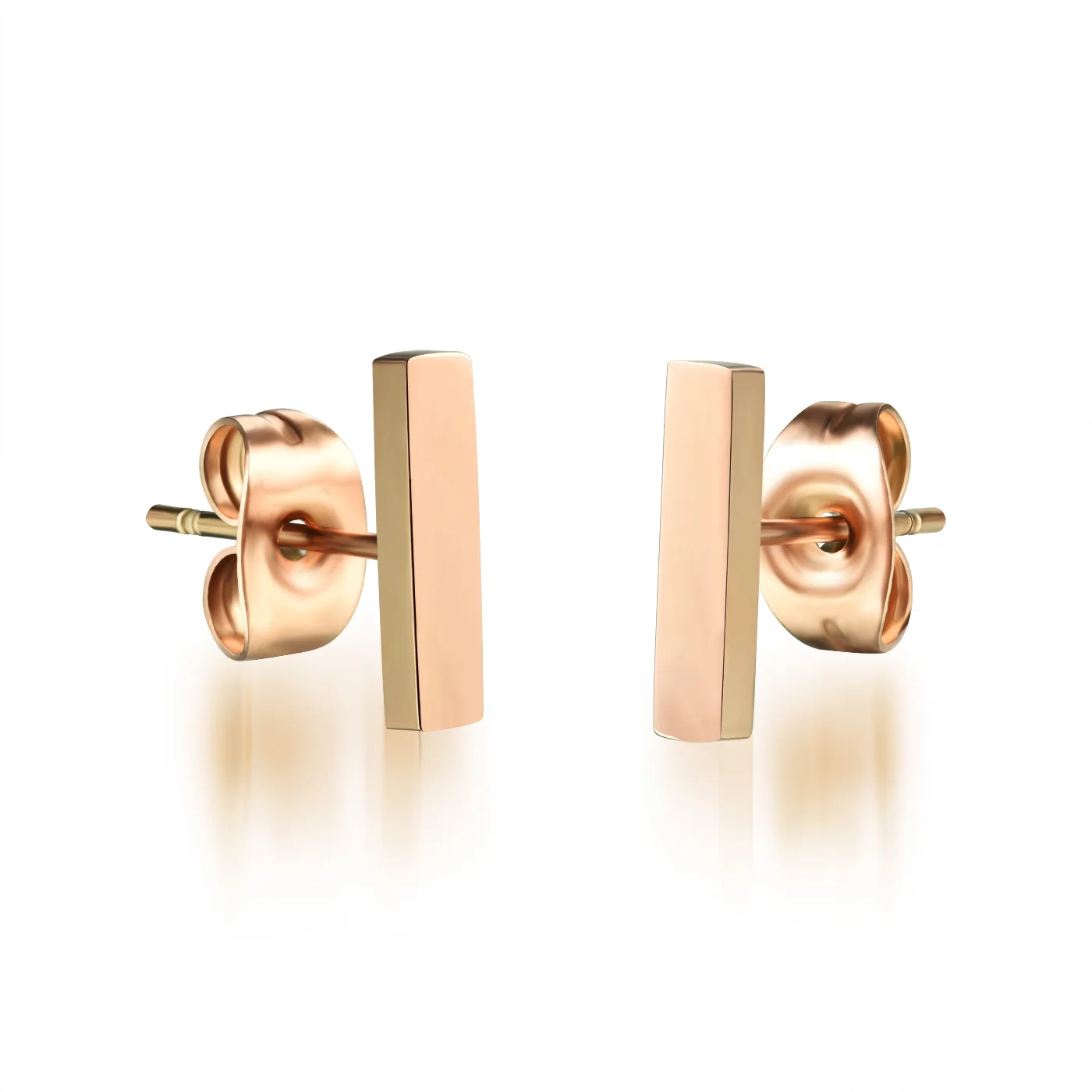 Ladies rose gold plated titanium steel earrings smooth square small earrings girlfriends birthday gifts wholesale
Ladies rose gold plated titanium steel earrings smooth square small earrings girlfriends birthday gifts wholesale