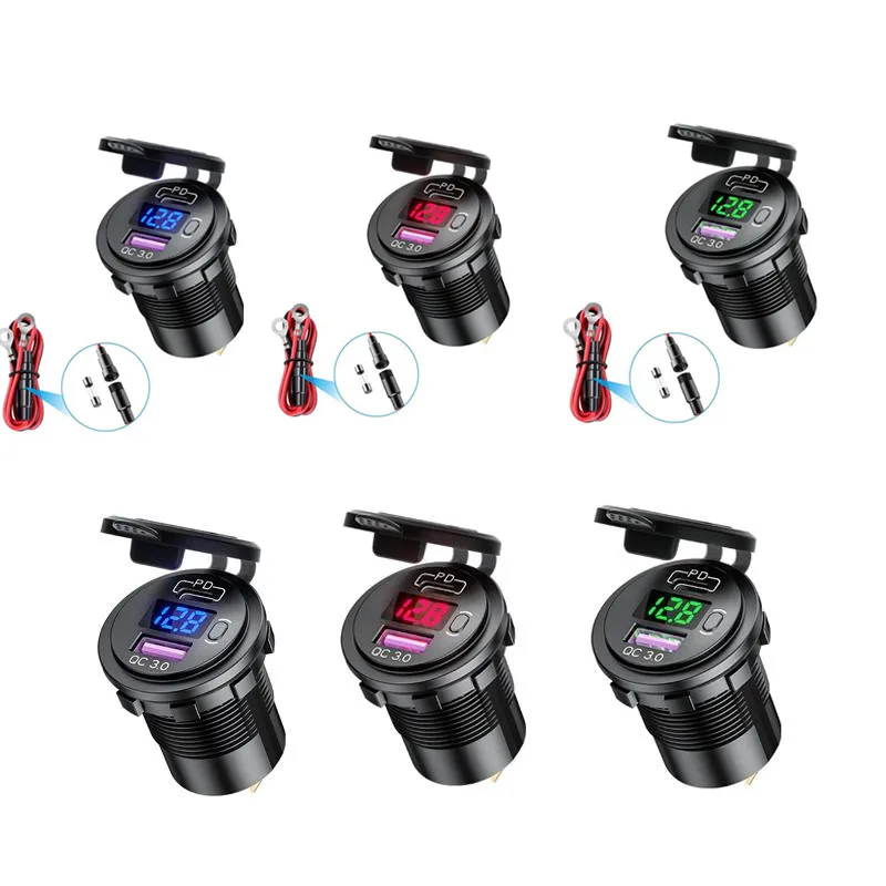 Quick Charge 3.0 Dual USB Car Charger Socket Waterproof 12V/24V QC3.0 USB Fast Charger Socket Power Outlet With Touch Switch
Quick Charge 3.0 Dual USB Car Charger Socket Waterproof 12V/24V QC3.0 USB Fast Charger Socket Power Outlet With Touch Switch