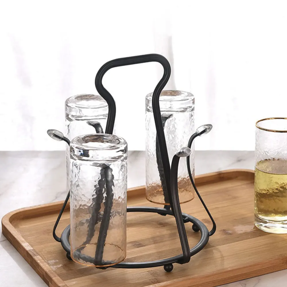 1PC Kitchen Glass Cup Storage Rack Kitchen Storage Holder Home Adornment (Black)
1PC Kitchen Glass Cup Storage Rack Kitchen Storage Holder Home Adornment (Black)