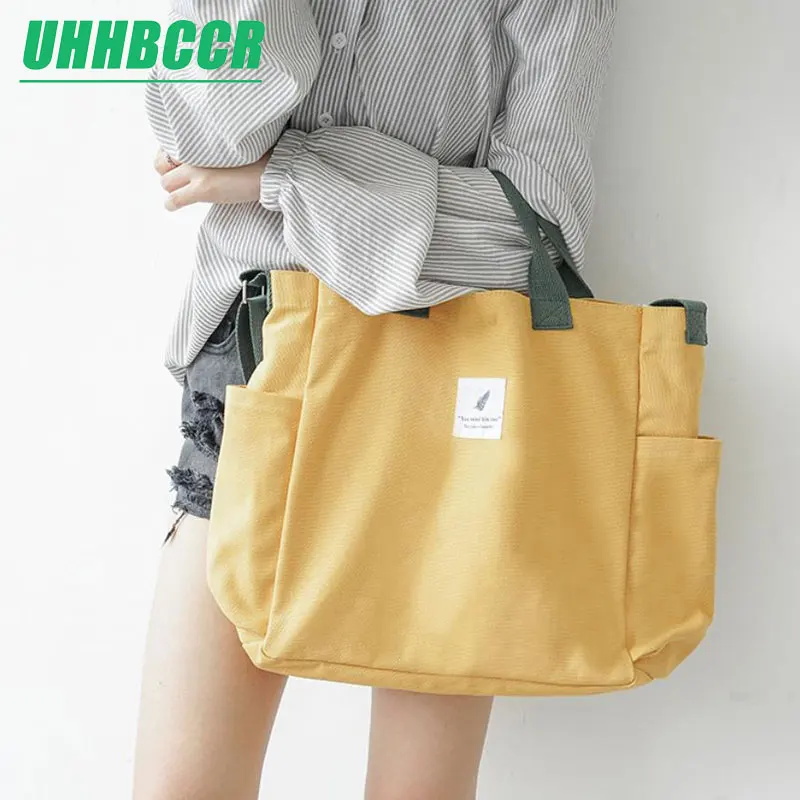 Women Canvas Shoulder Bag Large Capacity Female Crossbody Bags Casual Tote Handbag Panelled School Books Notebook Bag For Girls
Women Canvas Shoulder Bag Large Capacity Female Crossbody Bags Casual Tote Handbag Panelled School Books Notebook Bag For Girls