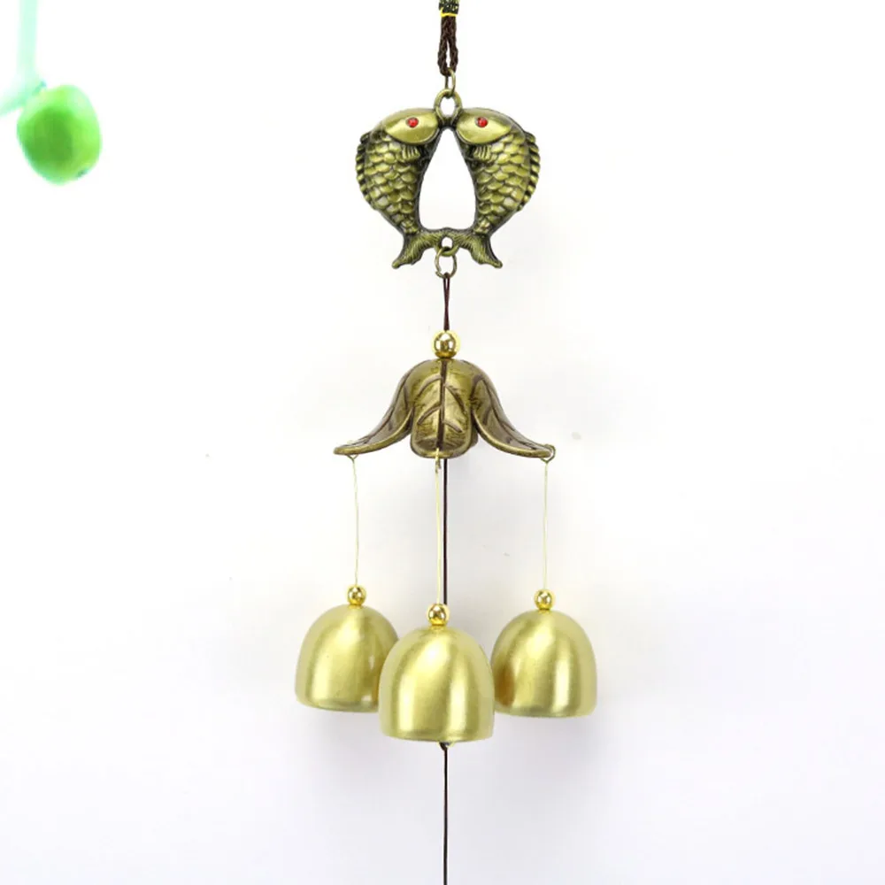 2pcs Festival Decoration Retro Double Fish Wind Chime Fortune Bell Home Car Hanging Decor for Scenic Spot Home (Monolayer Double 
2pcs Festival Decoration Retro Double Fish Wind Chime Fortune Bell Home Car Hanging Decor for Scenic Spot Home (Monolayer Double