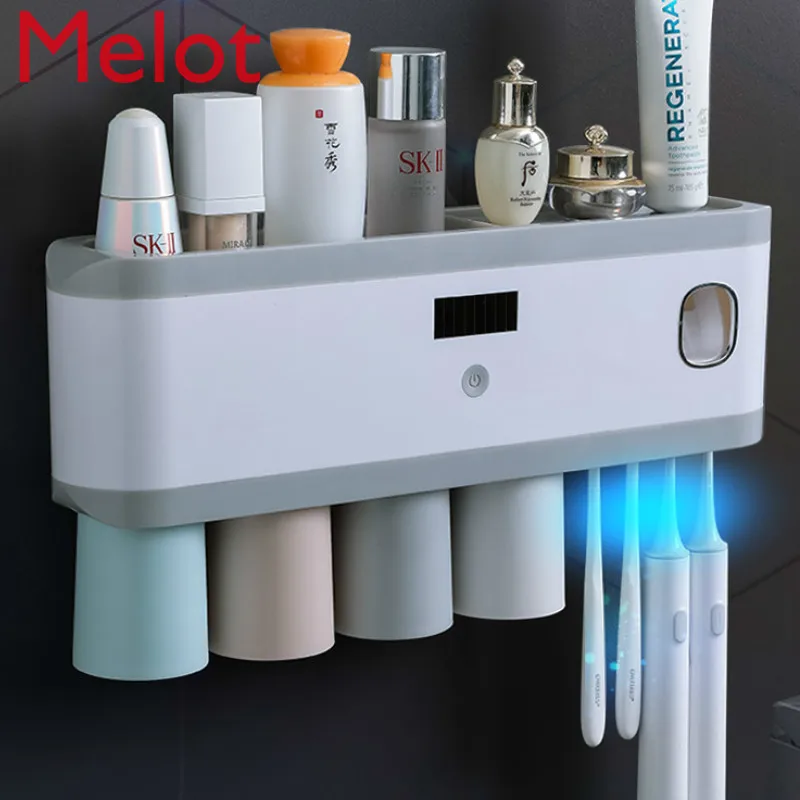 Toothbrush Sterilizer Intelligent Sterilization Bathroom Punch-Free Electric Toothbrush Holder Wall-Mounted Toothbrush Rack
Toothbrush Sterilizer Intelligent Sterilization Bathroom Punch-Free Electric Toothbrush Holder Wall-Mounted Toothbrush Rack