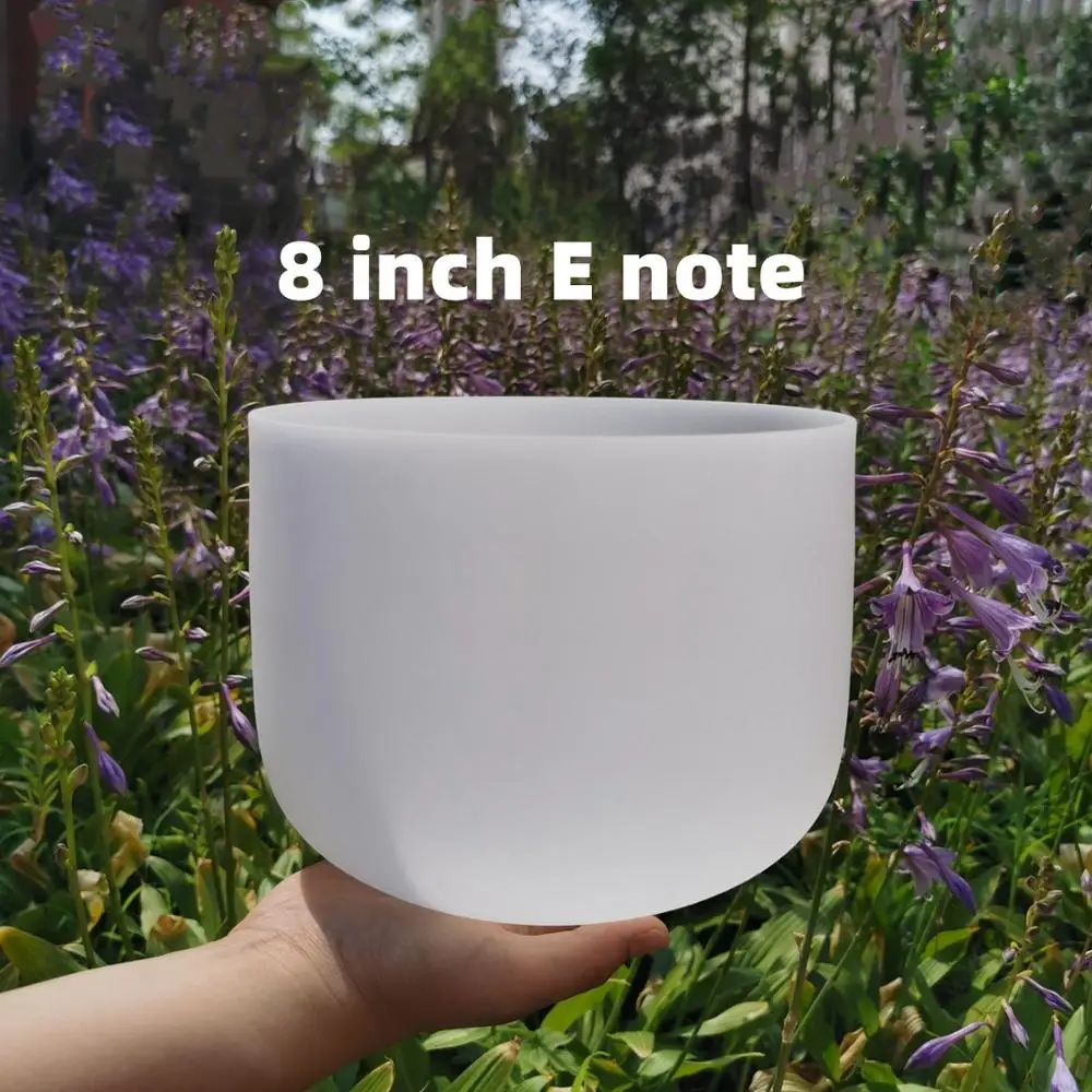 8 дюймовая чакра Note E из солнечного плекса матовая кварцевая Хрустальная Поющая