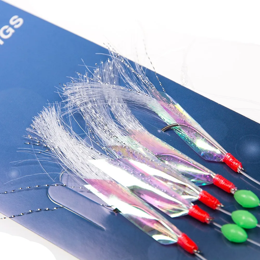 5pcs Sabiki Soft Fishing Lure Rigs Bait Jigs Lure Feather Lure Herring Bait High-carbon Steel Sea Fishing Accessories
5pcs Sabiki Soft Fishing Lure Rigs Bait Jigs Lure Feather Lure Herring Bait High-carbon Steel Sea Fishing Accessories