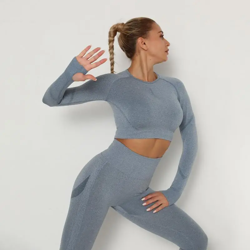 SVOKOR Crop Top Gym Set Seamless Women Yoga Workout Set Fintess Clothing Push Up Leggings Sport Wear Women Suits Tracksuit
SVOKOR Crop Top Gym Set Seamless Women Yoga Workout Set Fintess Clothing Push Up Leggings Sport Wear Women Suits Tracksuit