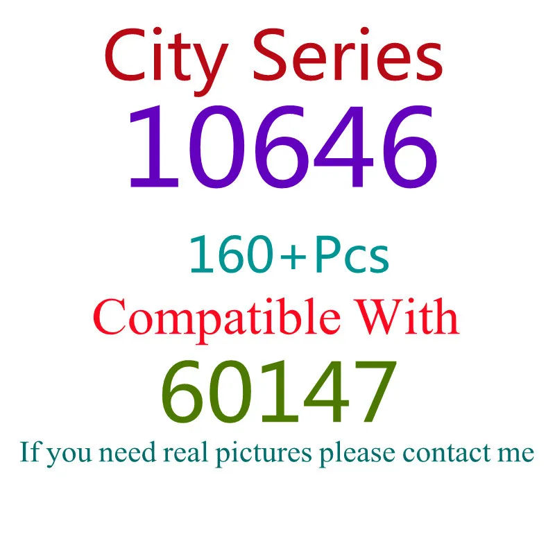 160Pcs 10646 Building Block Toy City Series 60147 Assembled Building Block Children's Toy Holiday Gifts
160Pcs 10646 Building Block Toy City Series 60147 Assembled Building Block Children's Toy Holiday Gifts