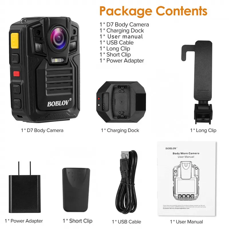 Boblov Digital Body Worn Camera HD1296P Loop DVR Record Security Cam IR Night Vision Wearable Mini Camcorders 32GB Police Camera
Boblov Digital Body Worn Camera HD1296P Loop DVR Record Security Cam IR Night Vision Wearable Mini Camcorders 32GB Police Camera
