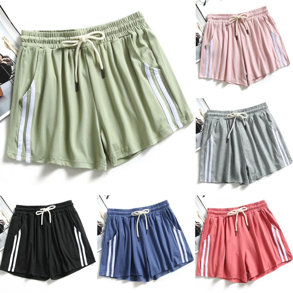 Online Summer Sports Shorts For Women Lace Up Loose Plain Color Pockets Daily Breathable
Online Summer Sports Shorts For Women Lace Up Loose Plain Color Pockets Daily Breathable