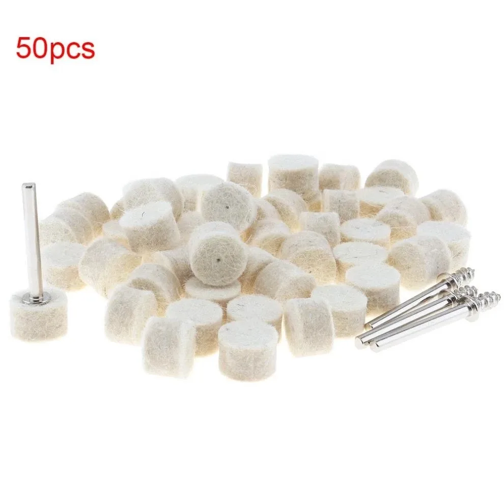 50pcs 13mm Wool Felt Buffing Wheel Polishing Pad +4pcs Mandrels For Rotary Tool Polishing Disc For Metal Marble Glass Ceramics
50pcs 13mm Wool Felt Buffing Wheel Polishing Pad +4pcs Mandrels For Rotary Tool Polishing Disc For Metal Marble Glass Ceramics