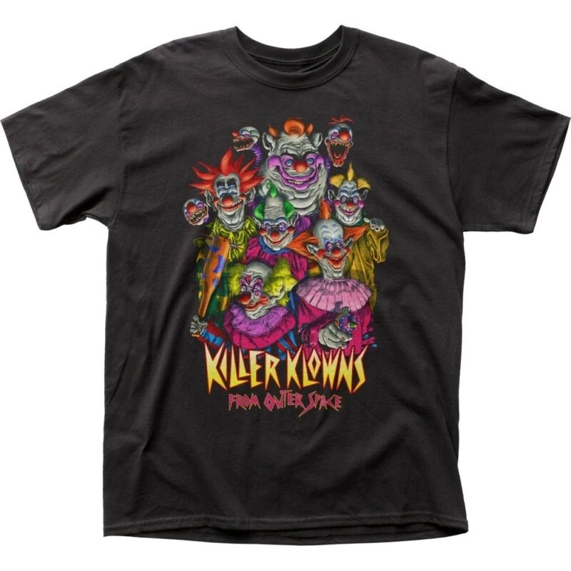 Аутентичные KIller Klowns из космоса клоун s m ovie футболка l X 2X Топ|Мужские футболки| |