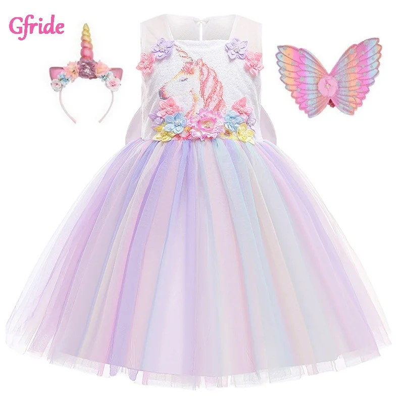 Summer Girls Unicorn Costumes Kids Flowers Tutu Tulle Dress Headband Wings Children Fancy Birthday Theme Party Costumes Pink
Summer Girls Unicorn Costumes Kids Flowers Tutu Tulle Dress Headband Wings Children Fancy Birthday Theme Party Costumes Pink