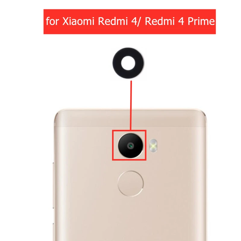 Стеклянный объектив для задней камеры Xiaomi Redmi 4/ 4 Prime Pro запасные части ремонта с