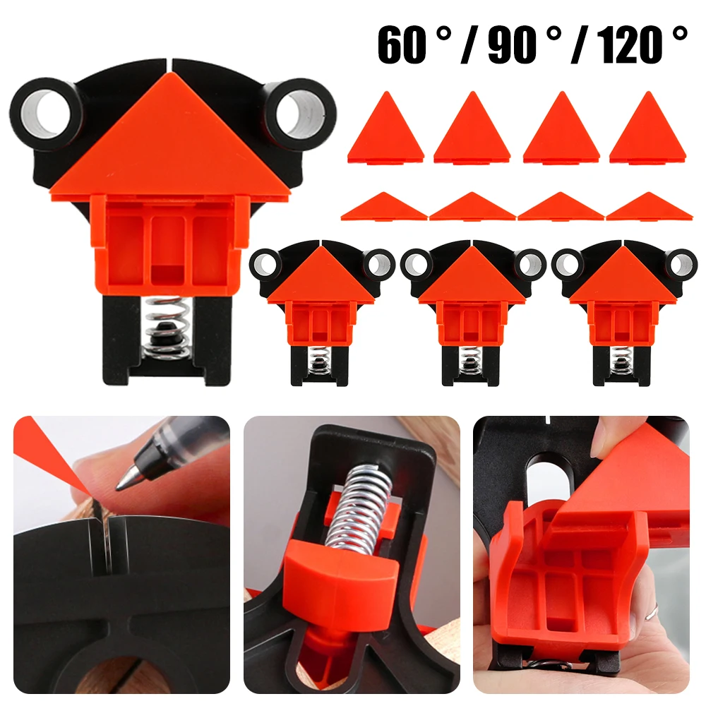 60/90/120 Degree Angle Clamp Fixing Clips Picture Frame Corner Clamp Woodworking Hand Tool Furniture Repaire Photo Reinforcement
60/90/120 Degree Angle Clamp Fixing Clips Picture Frame Corner Clamp Woodworking Hand Tool Furniture Repaire Photo Reinforcement