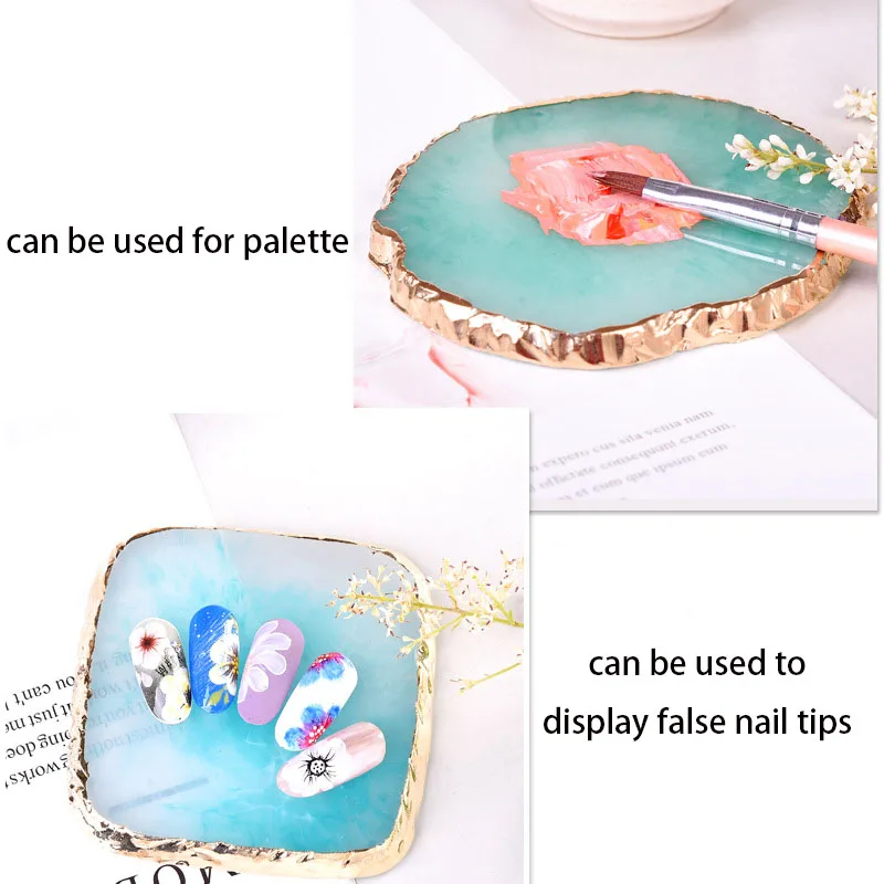 1Pc Natural Resin Paint Palette Holder Drawing Nail Art Color Palette For Nail Color Mixing Display Nail Art Tools
1Pc Natural Resin Paint Palette Holder Drawing Nail Art Color Palette For Nail Color Mixing Display Nail Art Tools