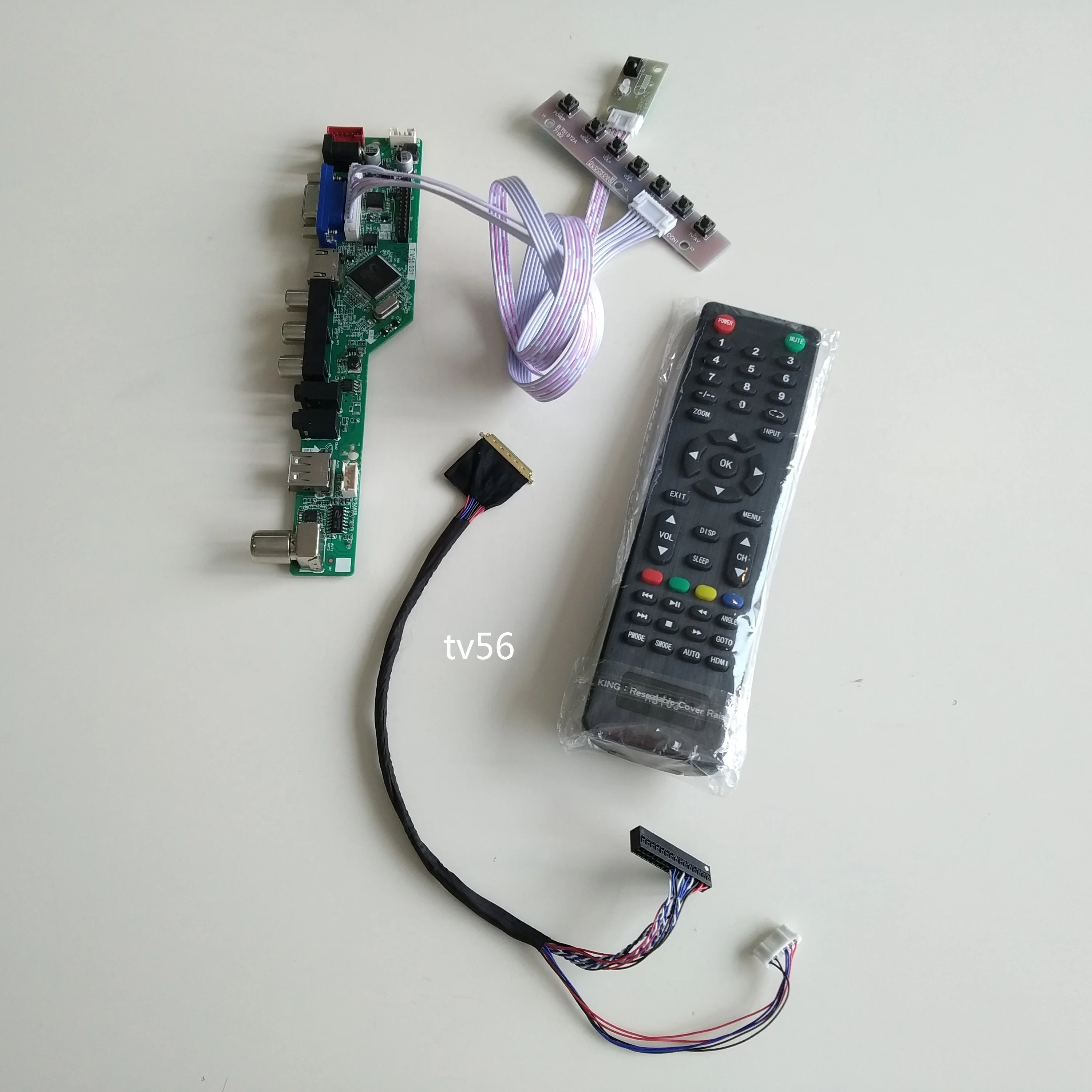 TV USB LED LCD AV VGA AUDIO Controller Board kit DIY For AUO B173RW01 V1 17.3" 1600*900 Monitor Panel Display
TV USB LED LCD AV VGA AUDIO Controller Board kit DIY For AUO B173RW01 V1 17.3" 1600*900 Monitor Panel Display
