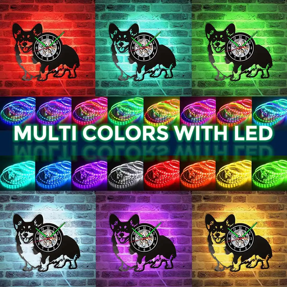 MCDFL Corgi Dog Vinyl Record Wall Clock Animal Decor Living Room Corgi Clock Modern Design Night Light For Little Boys 12 Inch
MCDFL Corgi Dog Vinyl Record Wall Clock Animal Decor Living Room Corgi Clock Modern Design Night Light For Little Boys 12 Inch