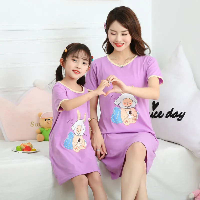 2021 New Children's Nightdress Girls Sleepwear Cute Cartoon Pajamas For Girls Nightgown Kids Nightwear Cotton Pijamas 2-18 Years 
2021 New Children's Nightdress Girls Sleepwear Cute Cartoon Pajamas For Girls Nightgown Kids Nightwear Cotton Pijamas 2-18 Years
