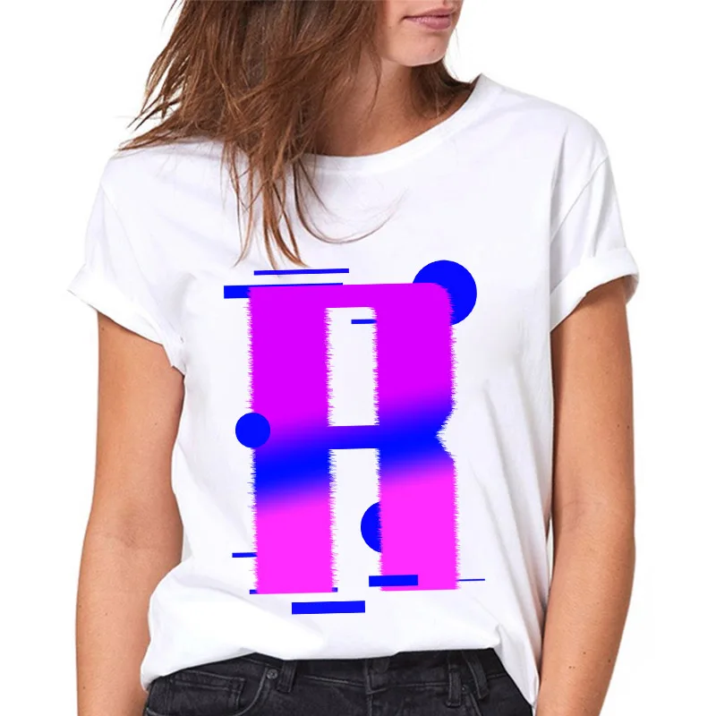 Ladies T Shirt Summer 26 Alphabet R Woman Tee Top Retro White Female T-shirts 90s Casual Women Tshirt Fashion Tshirt Femme Xxxl
Ladies T Shirt Summer 26 Alphabet R Woman Tee Top Retro White Female T-shirts 90s Casual Women Tshirt Fashion Tshirt Femme Xxxl