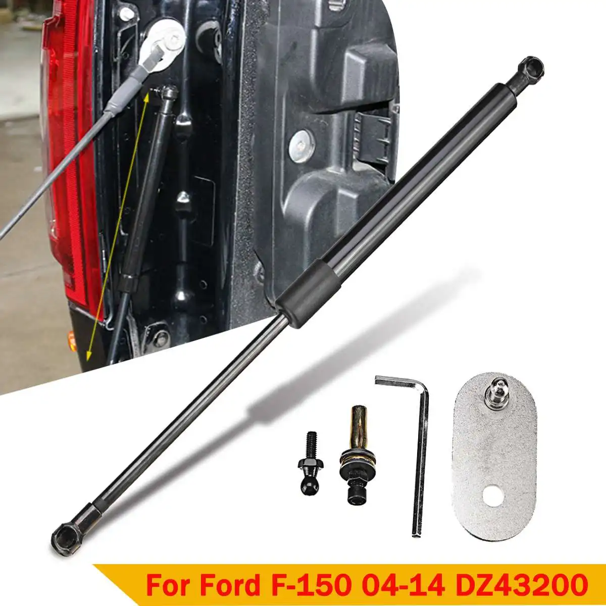 Rear Trunk Tailgate Hydraulic Rod Shock Lift Struts Support Arm Bars DZ43200 For Ford F150 2004 2005 2006 2007 2008 2009 - 2014
Rear Trunk Tailgate Hydraulic Rod Shock Lift Struts Support Arm Bars DZ43200 For Ford F150 2004 2005 2006 2007 2008 2009 - 2014