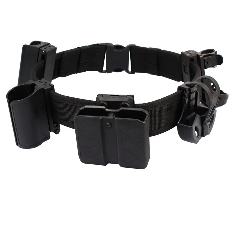 6-in-1 Police Duty Belt Kit Multifunctional Duty Belt Rig Kit Tactical Military Training Polices Guard Duty Belt Kit Pouches
6-in-1 Police Duty Belt Kit Multifunctional Duty Belt Rig Kit Tactical Military Training Polices Guard Duty Belt Kit Pouches