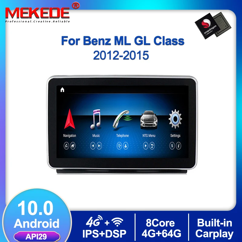 4G lte Android 10 9'' Car Multimedia Player Car Radio GPS Navigation For Mercedes Benz ML-Class W166 2012-2015 GL X166 4+64G 
4G lte Android 10 9'' Car Multimedia Player Car Radio GPS Navigation For Mercedes Benz ML-Class W166 2012-2015 GL X166 4+64G