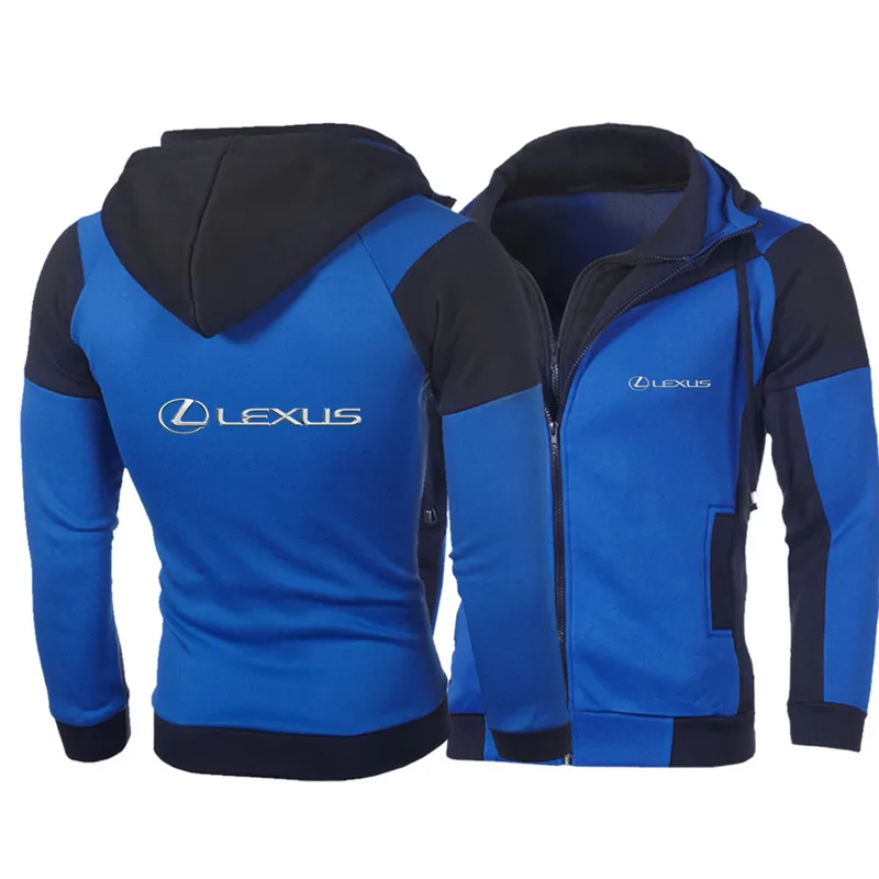 2021 men's spring and autumn hoodie LEXUS car LOGO front and rear double zipper fleece sweater cardigan men
2021 men's spring and autumn hoodie LEXUS car LOGO front and rear double zipper fleece sweater cardigan men