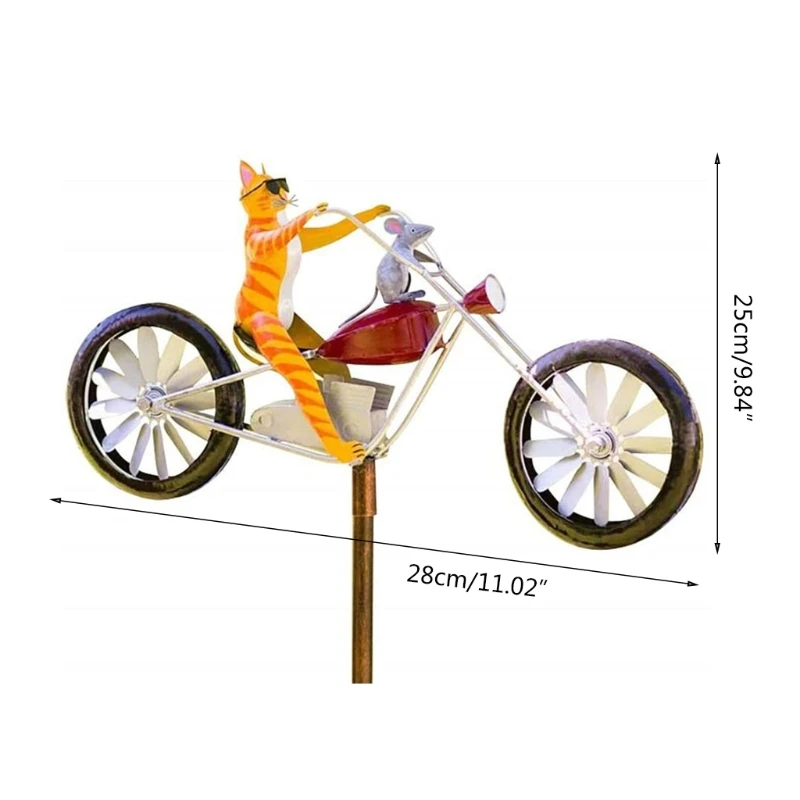 Metal Wind Spinner Animal Bunny Bicycle Motorcycle Windmill Stake Statue for Garden Decoration
Metal Wind Spinner Animal Bunny Bicycle Motorcycle Windmill Stake Statue for Garden Decoration