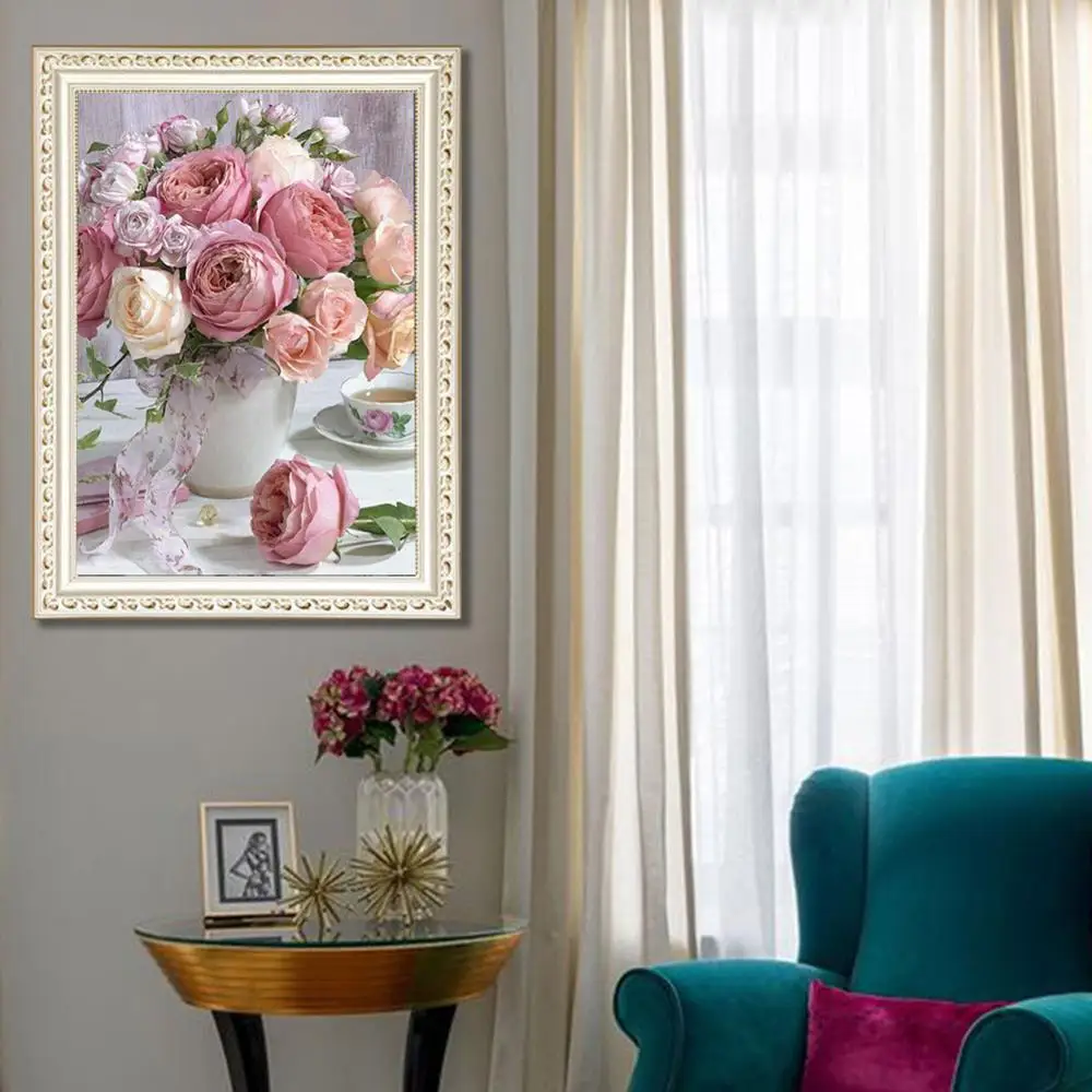 5D Diamond Painting Peony Flower Vase Paints by Numbers Frameless DIY Diamond Painting Cross Ctitch Kits Home Decoration 30x40cm
5D Diamond Painting Peony Flower Vase Paints by Numbers Frameless DIY Diamond Painting Cross Ctitch Kits Home Decoration 30x40cm