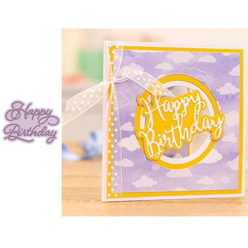 Happy Birthday Day Artistic Words Letters Metal Cutting Dies Scrapbooking Album Paper DIY Cards Crafts Embossing Dies New 2019
Happy Birthday Day Artistic Words Letters Metal Cutting Dies Scrapbooking Album Paper DIY Cards Crafts Embossing Dies New 2019