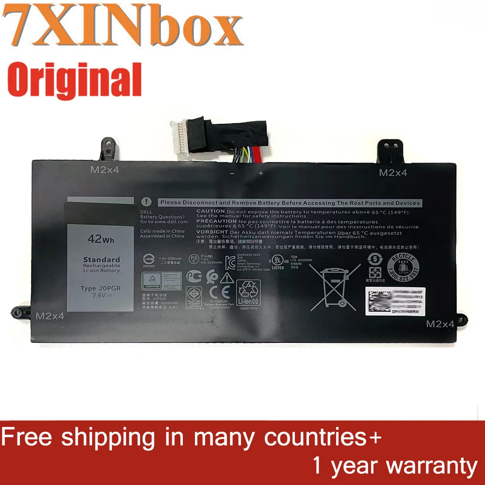 7xinbox 7,6 V 42Wh J0PGR JOPGR 1WND8 Оригинальный аккумулятор для ноутбука Dell Latitude 5285 Latitude 5290 T17G X16TW T17G001
7xinbox 7,6 V 42Wh J0PGR JOPGR 1WND8 Оригинальный аккумулятор для ноутбука Dell Latitude 5285 Latitude 5290 T17G X16TW T17G001