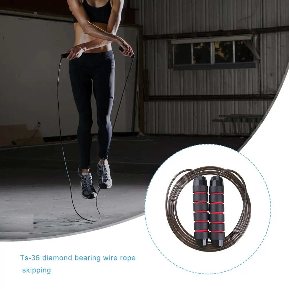 1Pcs diamond bearing Steel Wire Rope Smooth Fast PVC Embedded Steel Wire Rope Exercise Fitness Maximum Comfort
1Pcs diamond bearing Steel Wire Rope Smooth Fast PVC Embedded Steel Wire Rope Exercise Fitness Maximum Comfort